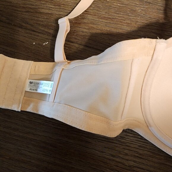 Wacoal Red Carpet Strapless Bra NWT Sand 38DD - Picture 8 of 10